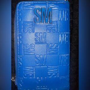 STEVE MADDEN zip around Wallet - electric blue